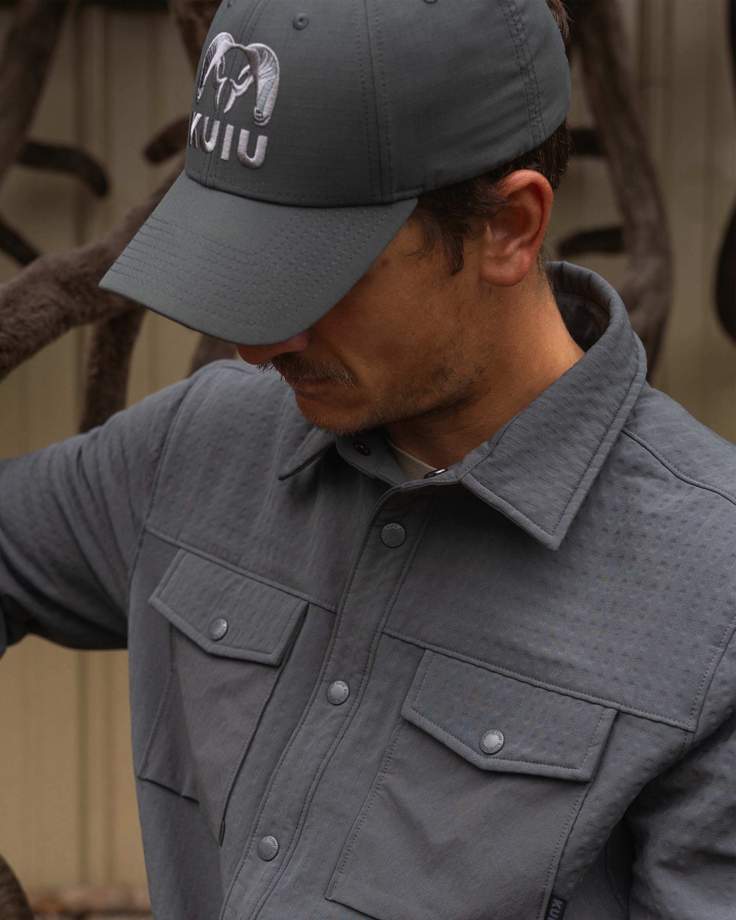 Blockfield Fleece Shirt Jacket | Gunmetal - Image 7