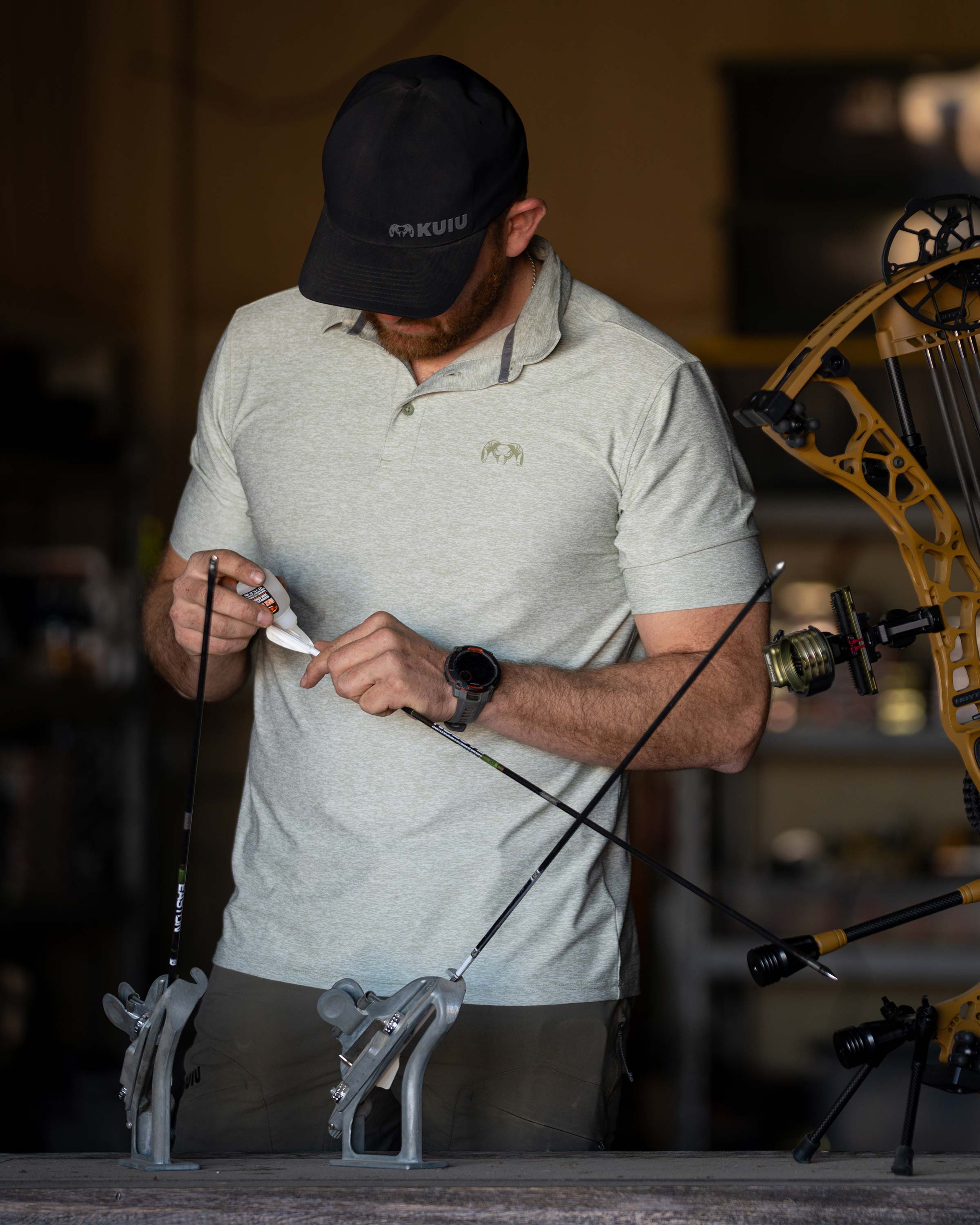 KUIU Performance Polo | Heather Buckbrush - Image 4