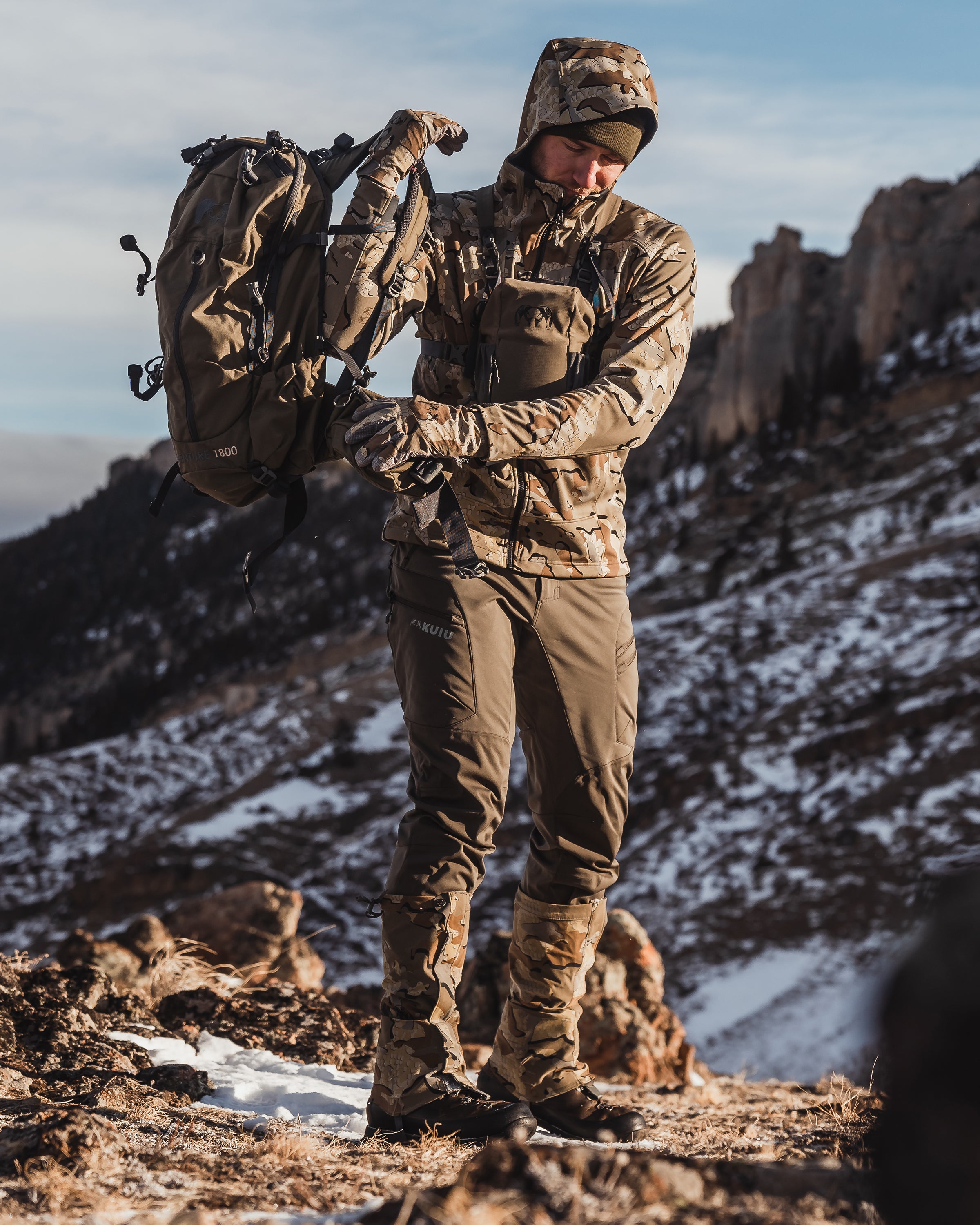 Axis Hybrid Hooded Jacket | Ash - Image 10