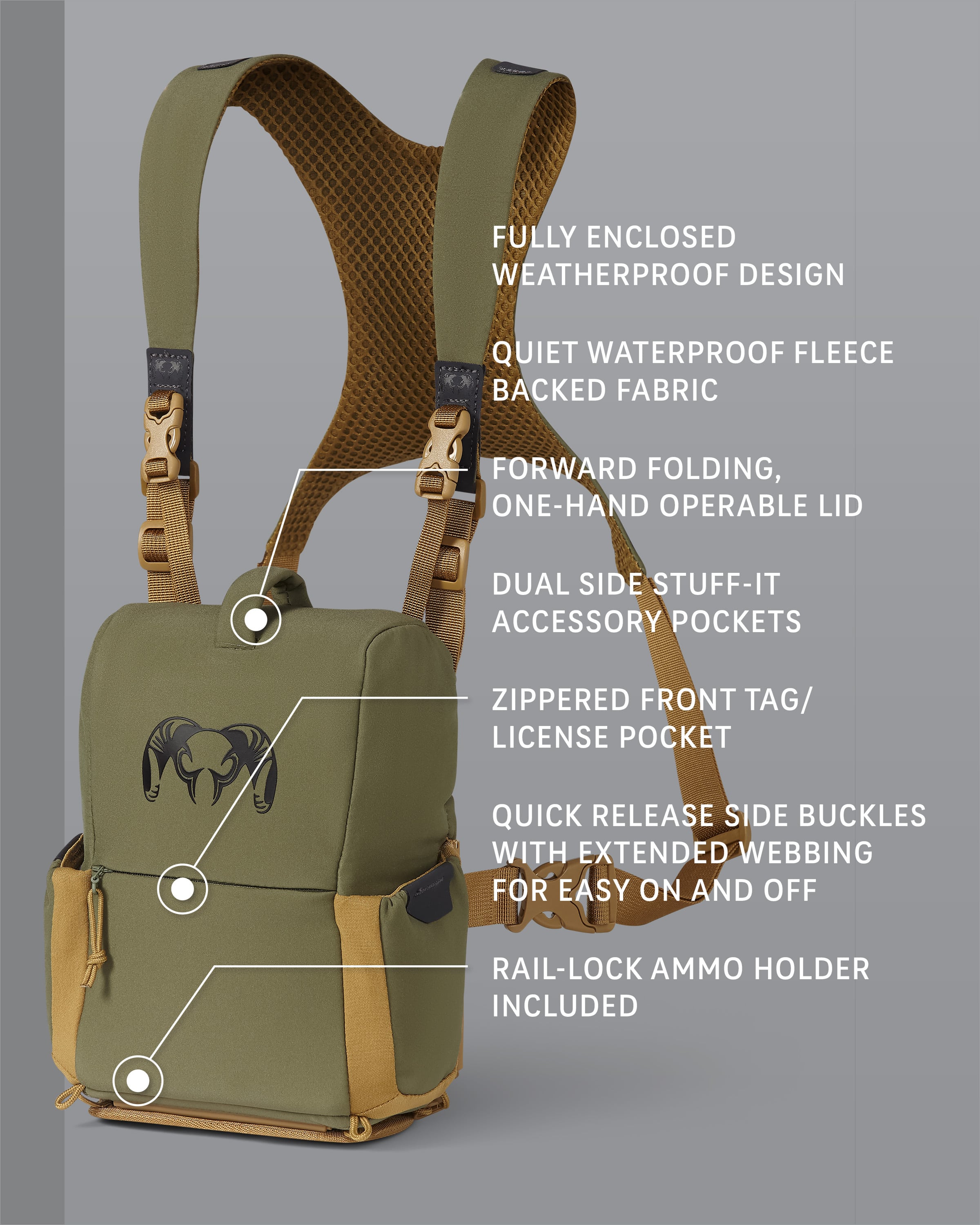 PRO G3 Bino Harness | Evergreen - Image 2