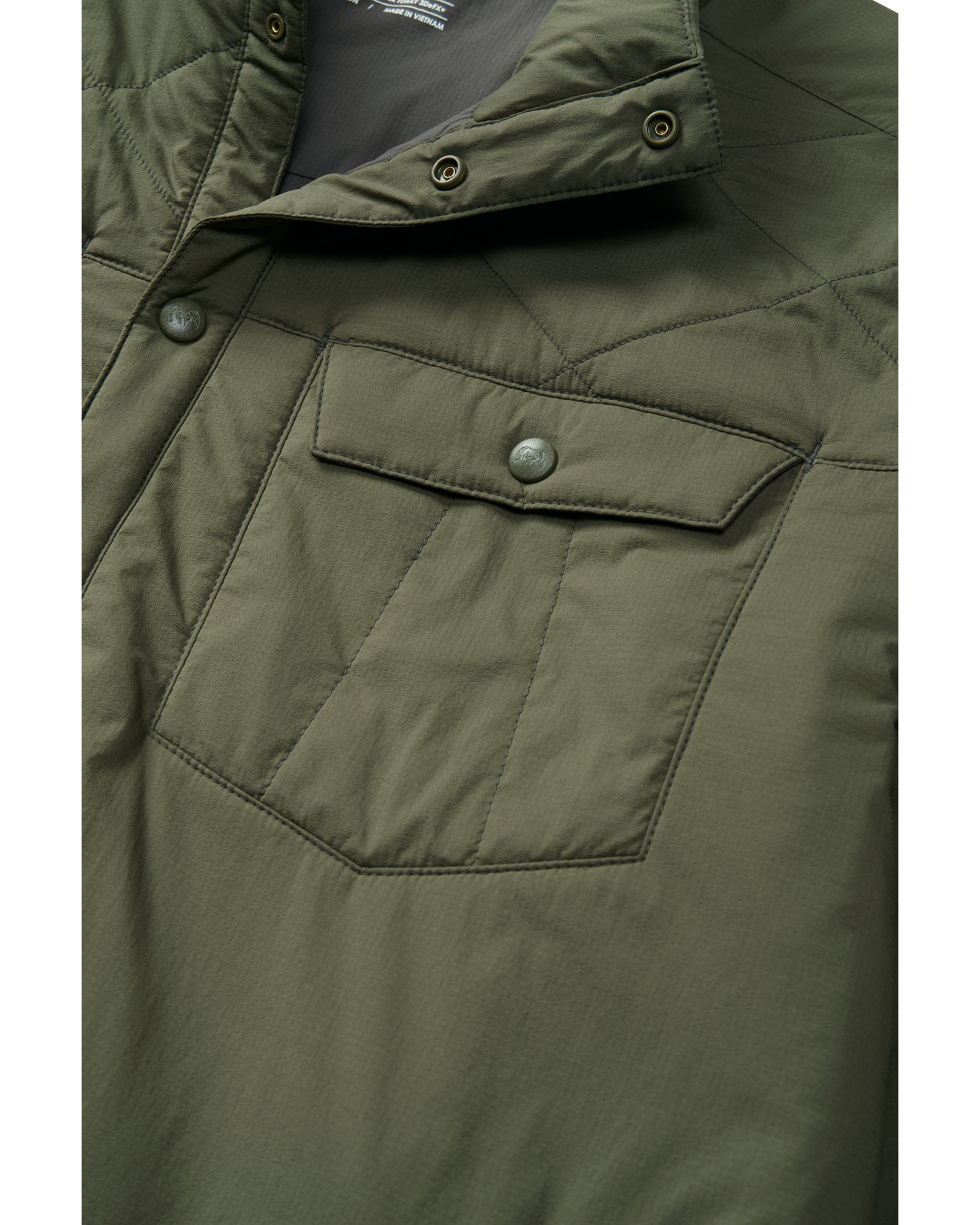 Base Camp Insulated Snap Shirt | Olive - Image 3